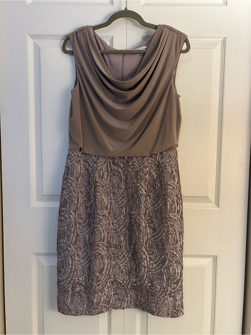 Simply Liliana Draped Neck Cocktail Dress